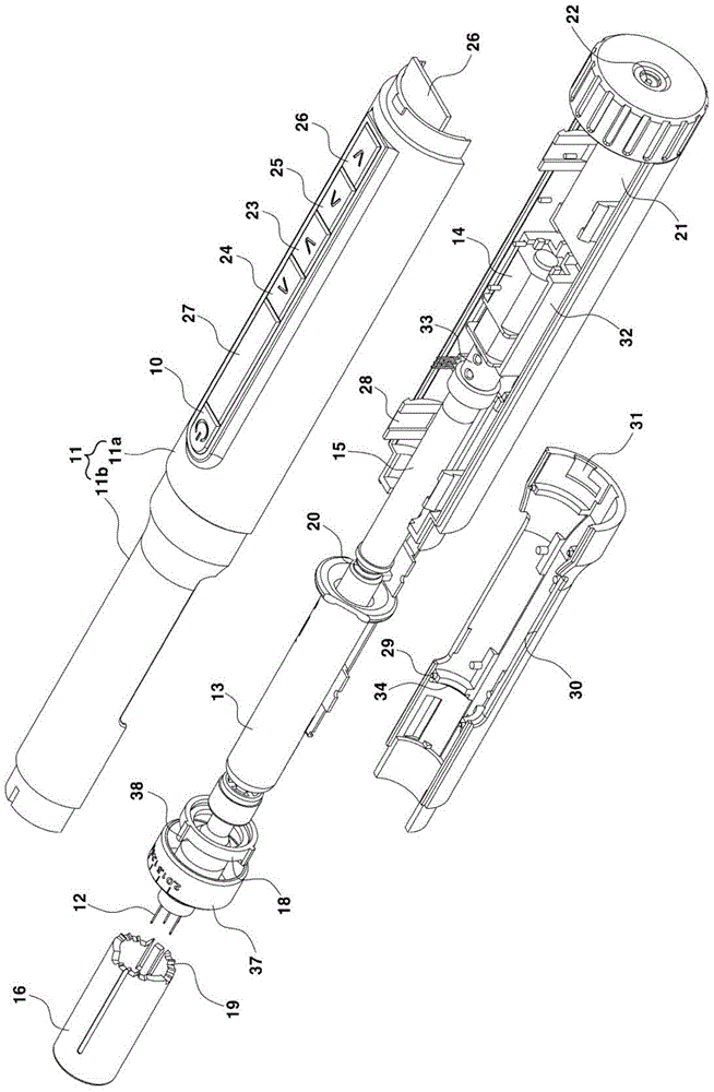 Portable automatic drug injector