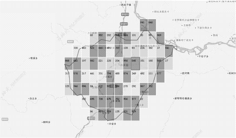 Geographic grid-based government affair information resource integration method