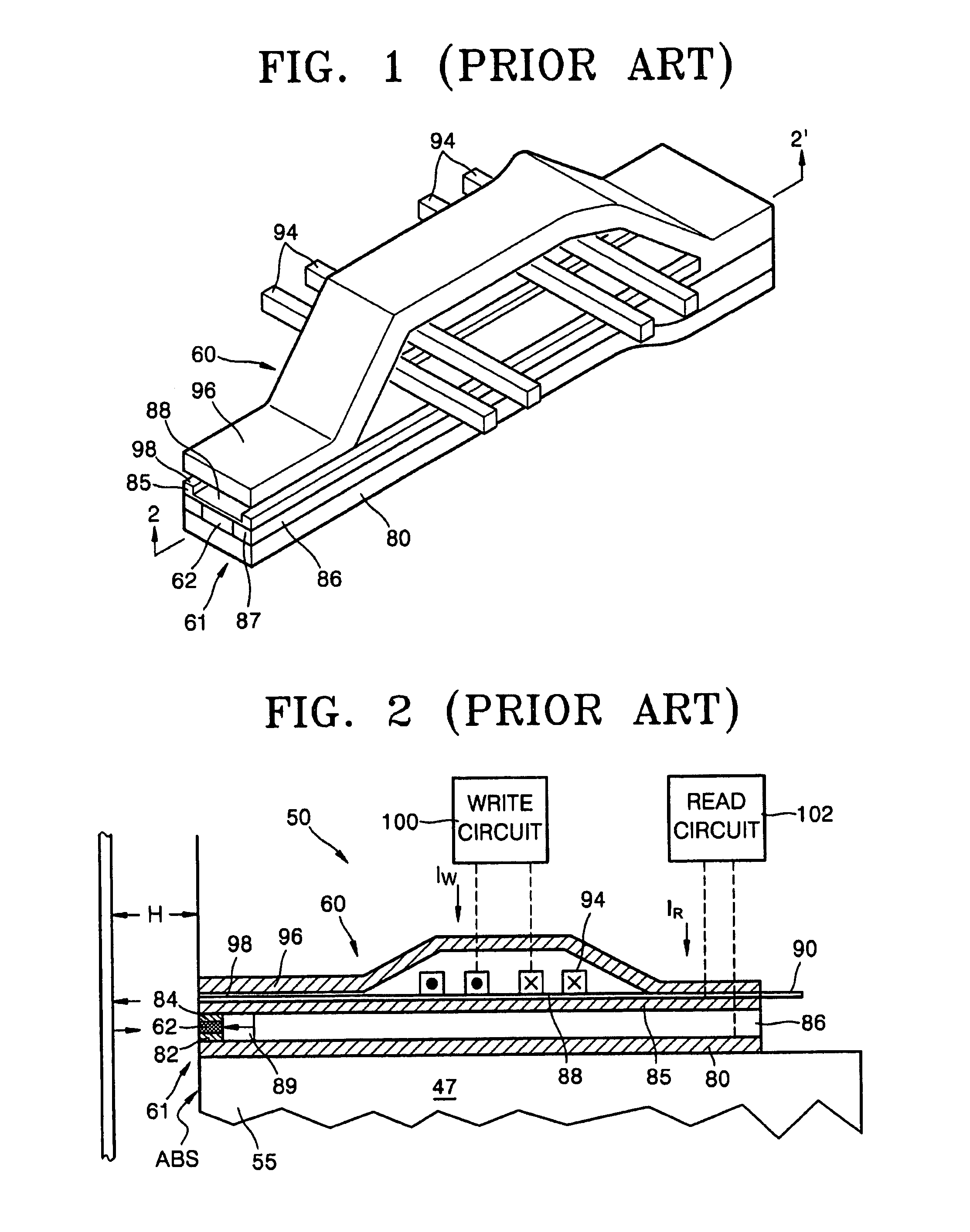 Hybrid writing and reading head to record data with high density