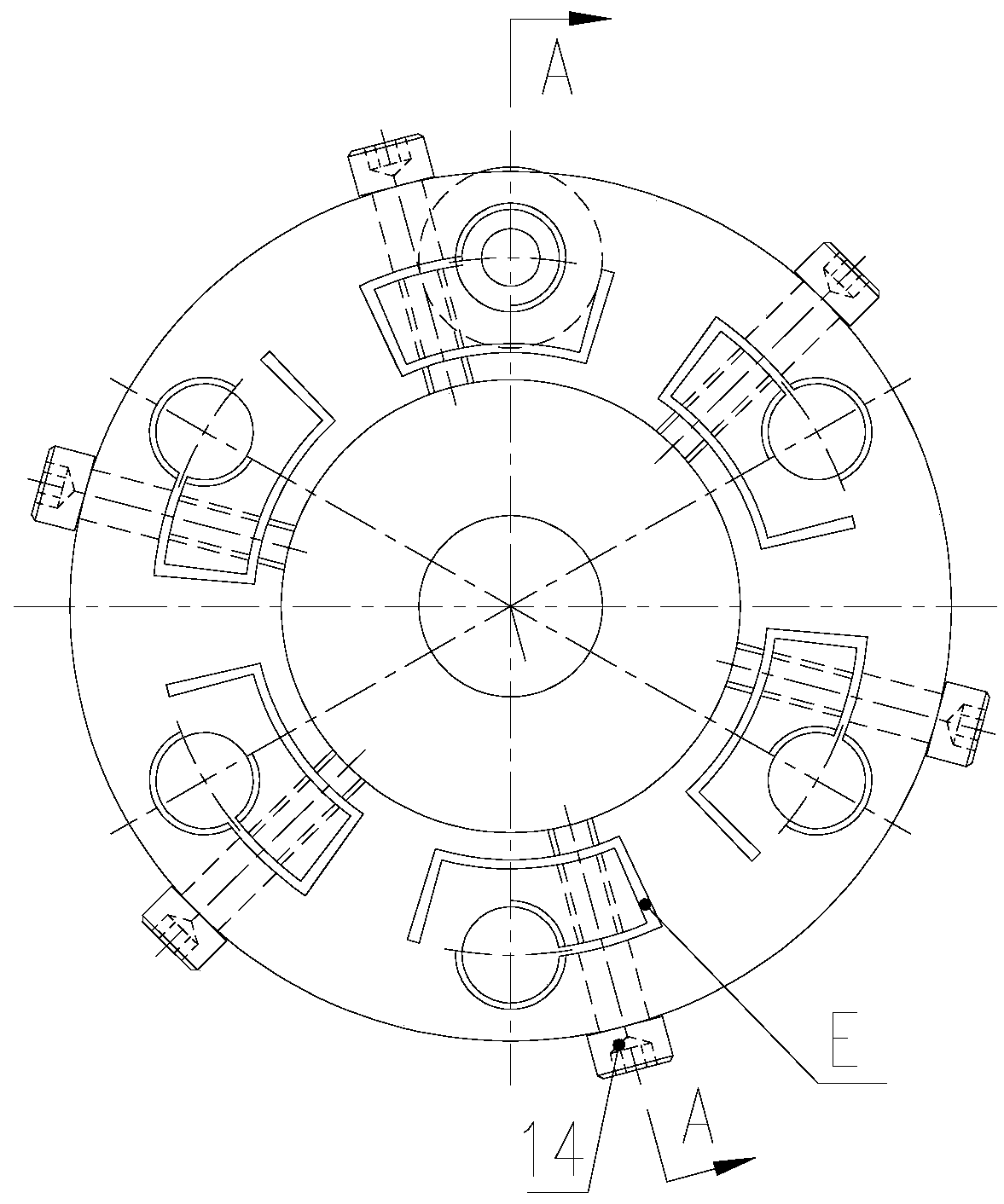 Multi-point precision thread adjusting clamping mechanism