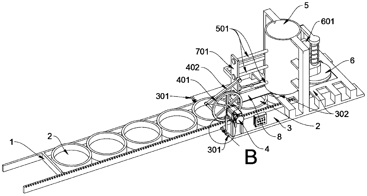 Efficient gasket pressing device for bottle cap inner gasket