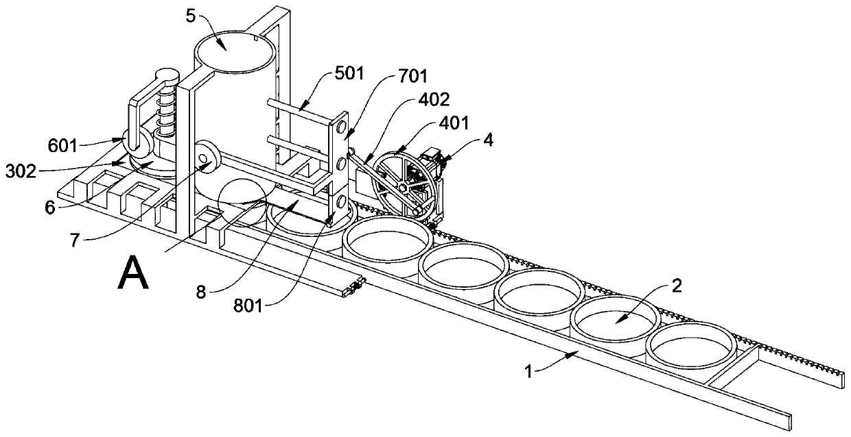 Efficient gasket pressing device for bottle cap inner gasket