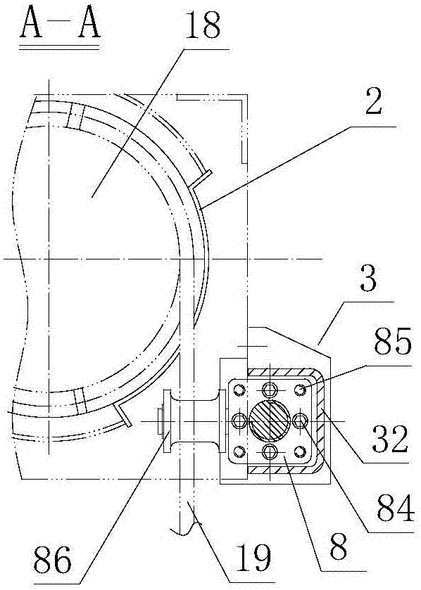 Rope guide with clamp type rope pressing device and adjustable rope guiding device