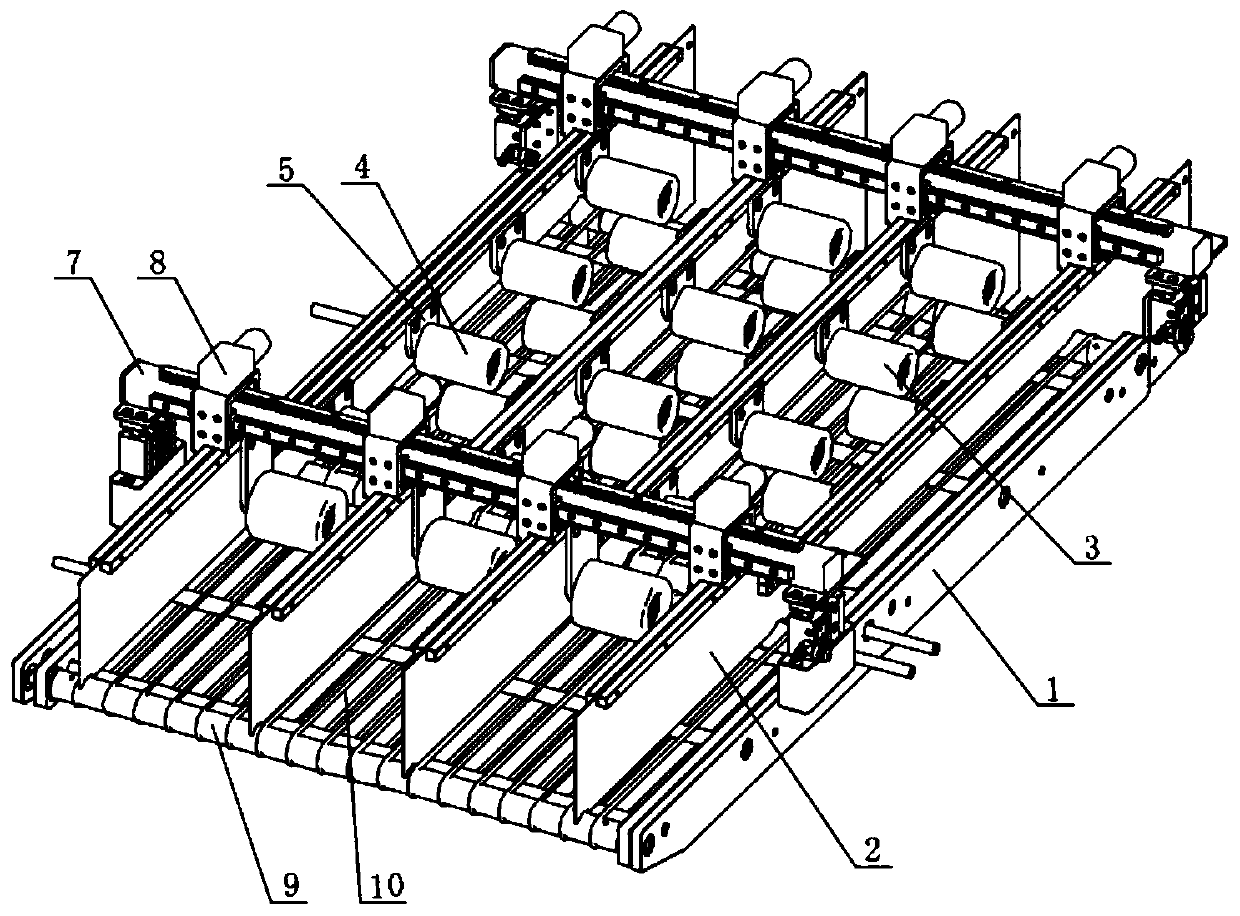 Branching conveying device for sheet-like materials