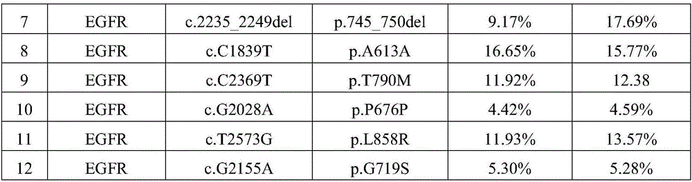 Capture probe and kit used for high-flux sequencing detection of human circulating tumor DNA EGFR gene