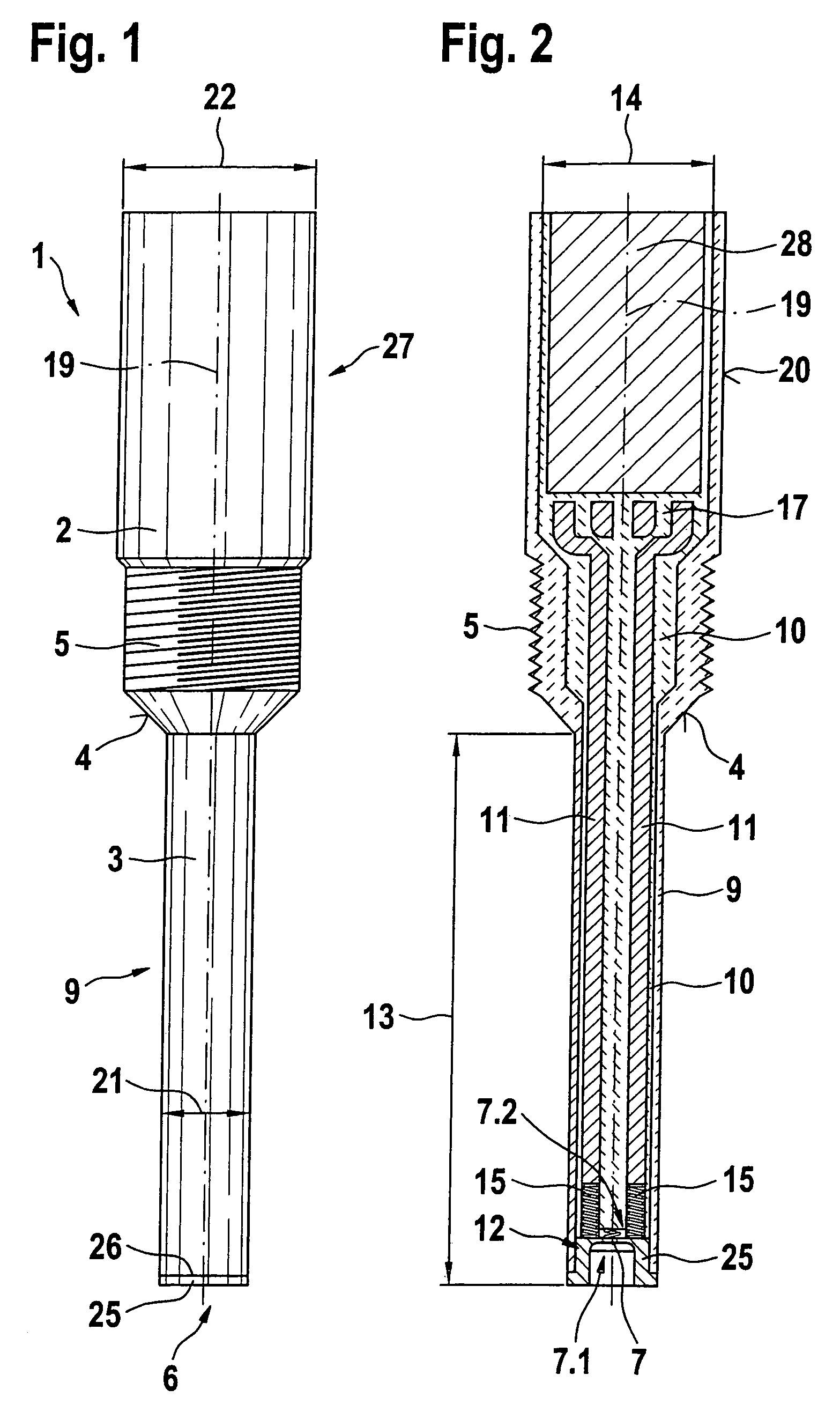 Combustion-chamber pressure sensor having a metallic diaphragm containing a piezoresistive, thin metallic layer