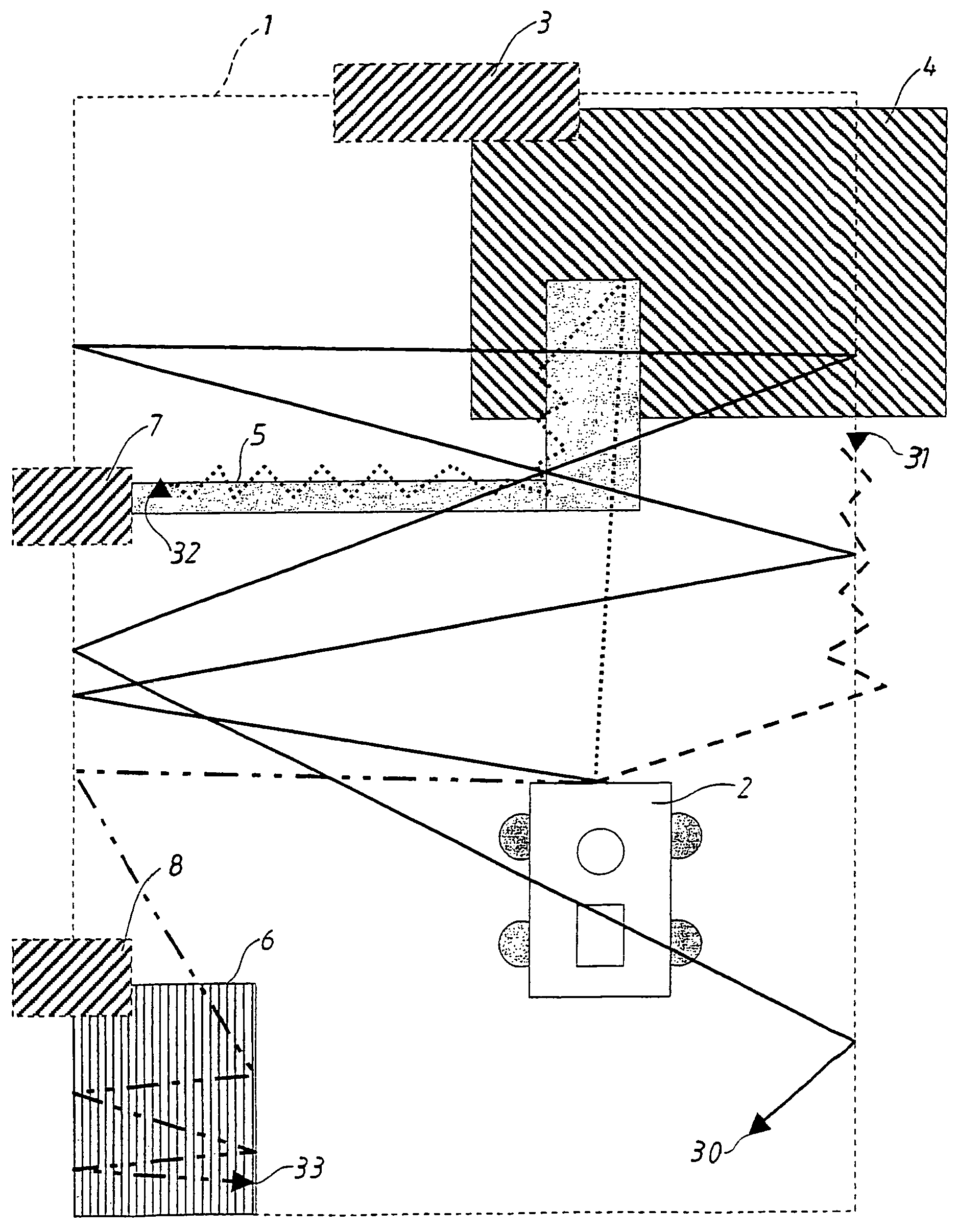 Electronic demarcating system