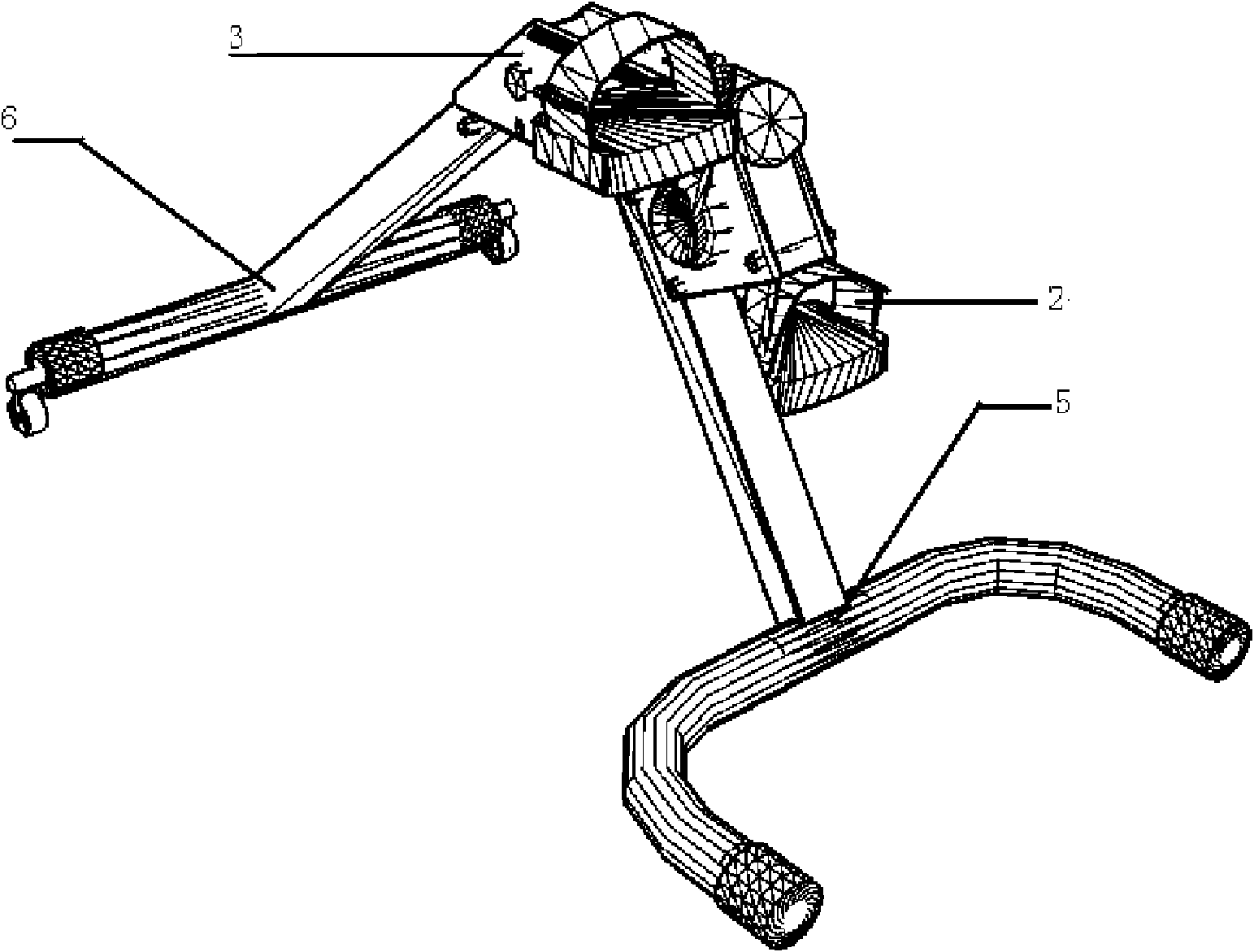 Load-free knee joint function rehabilitation device