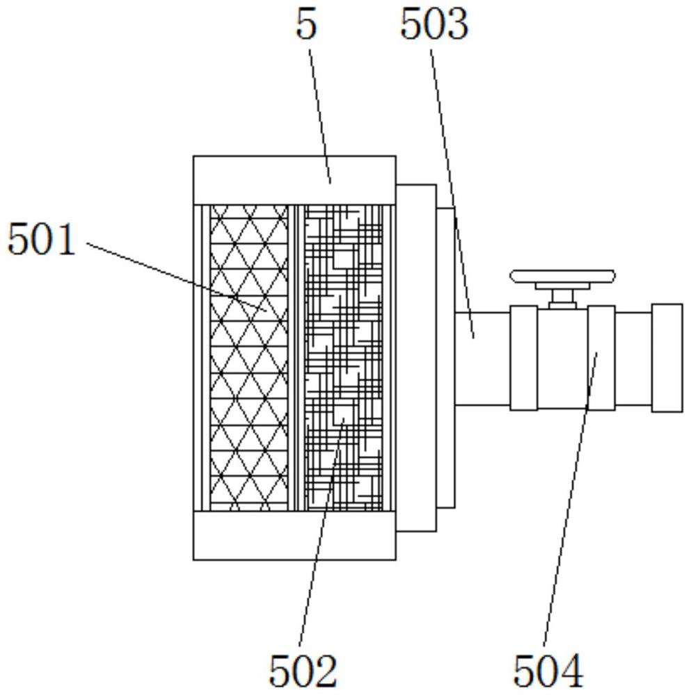 Sludge discharging device for sewage treatment