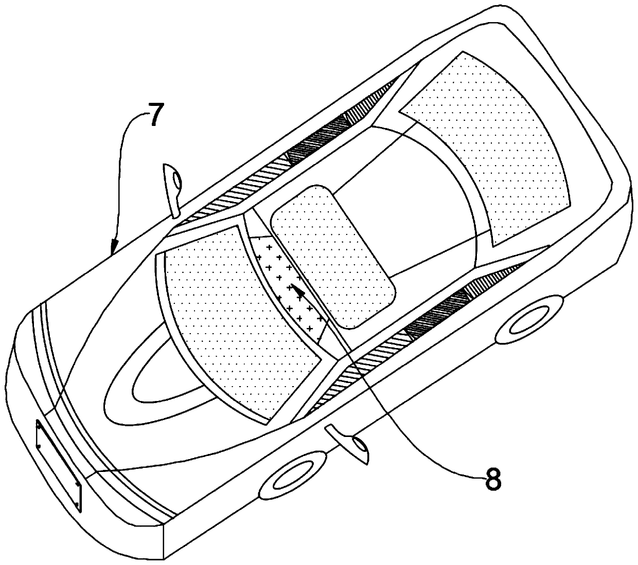 Vehicle drowning self-floating lifesaving device