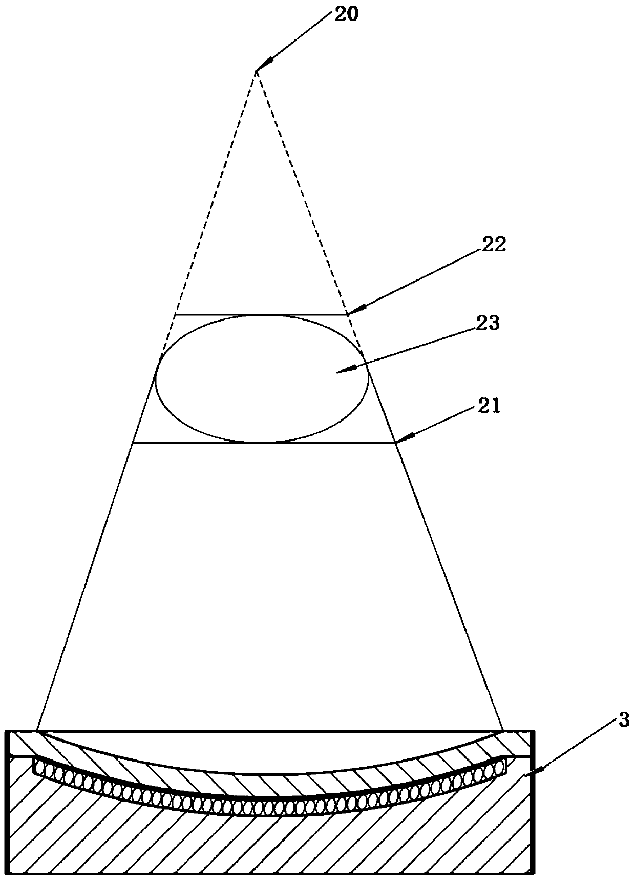 Treatment head and device for chronic pelvic pain syndromes