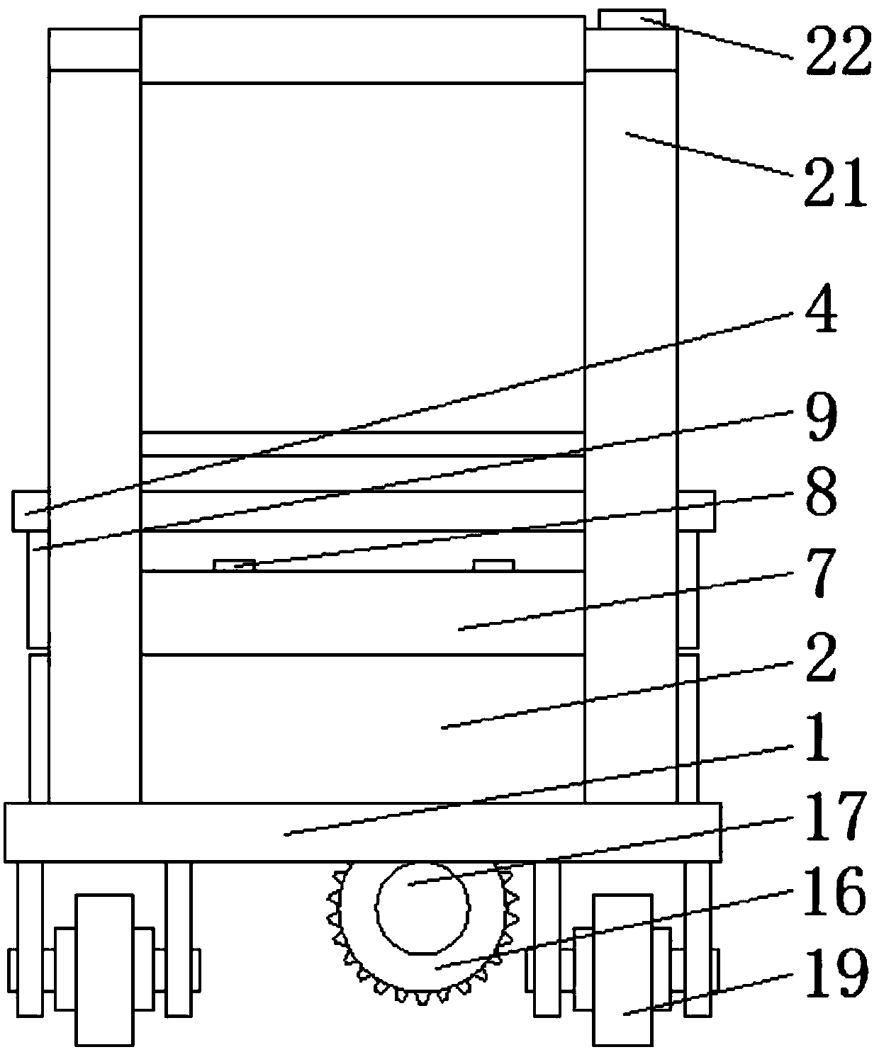 Transfer device convenient to move for 3D printer