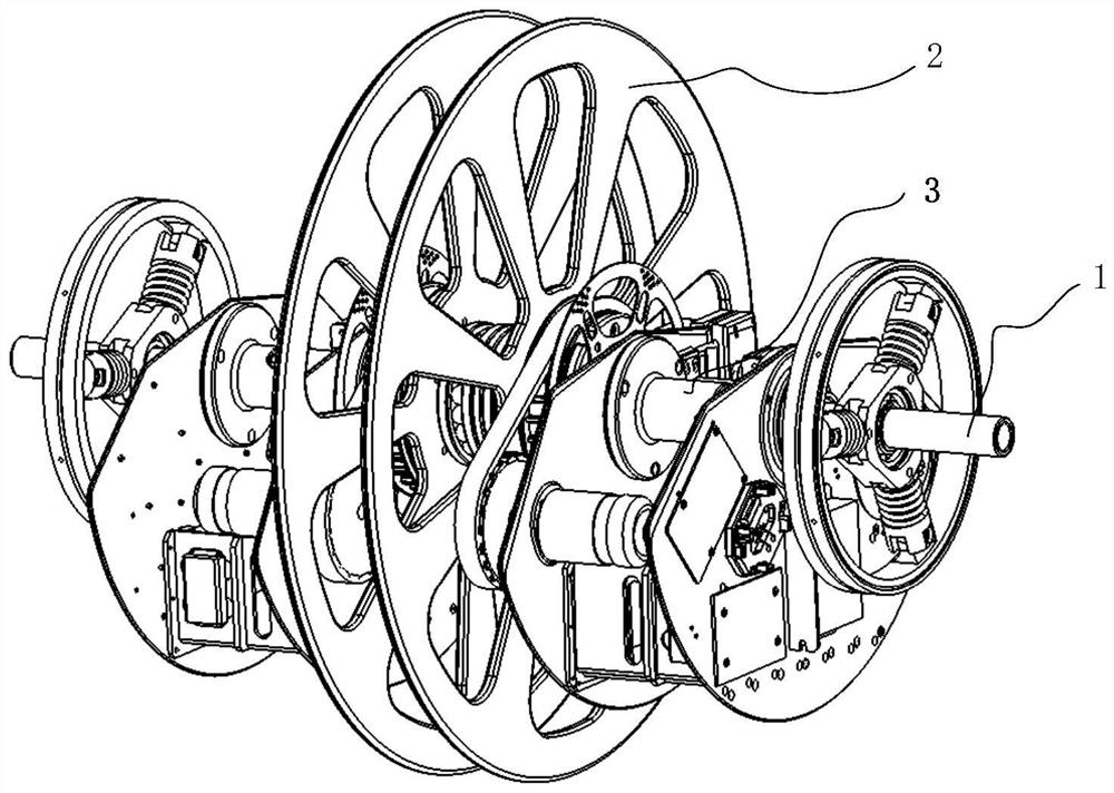 An omnidirectional mobile spherical robot drive mechanism capable of surmounting obstacles and impact resistance