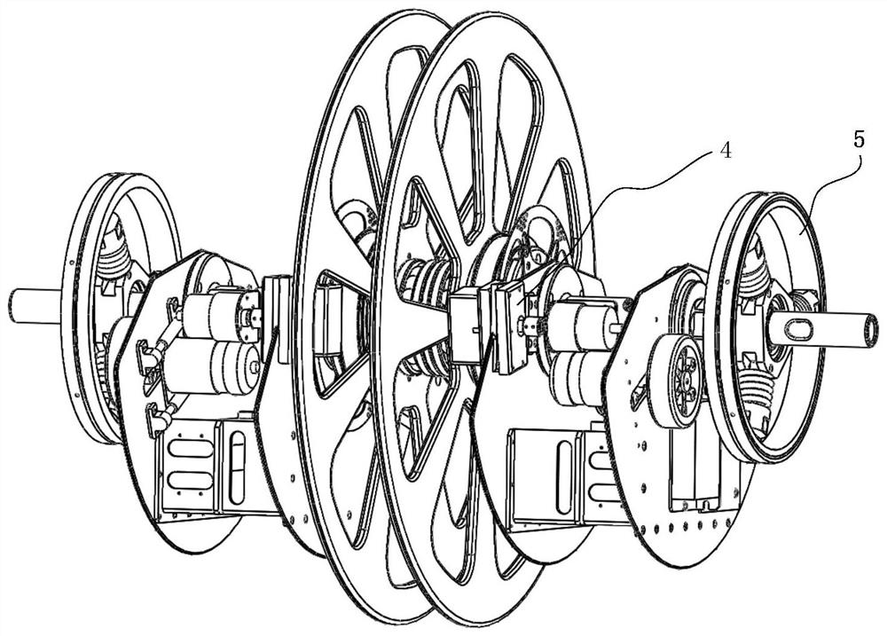 An omnidirectional mobile spherical robot drive mechanism capable of surmounting obstacles and impact resistance