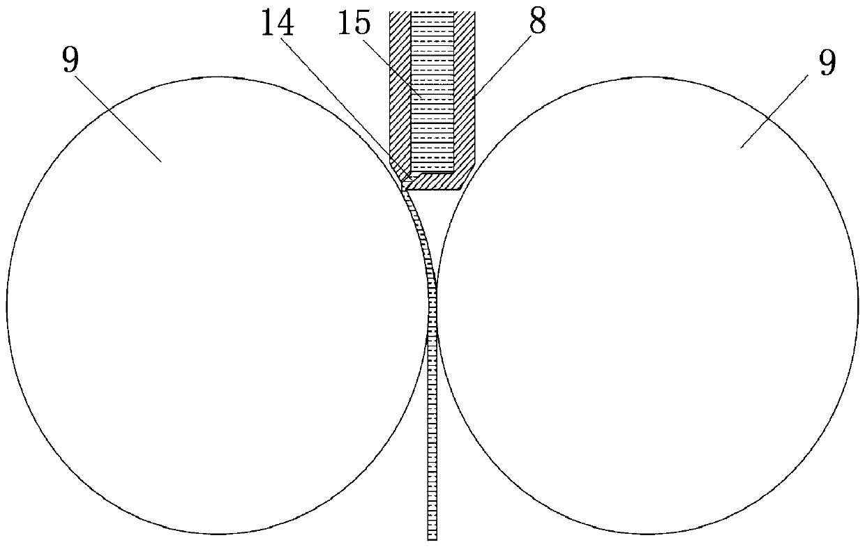 Continuous preparation method for iron base amorphous strips