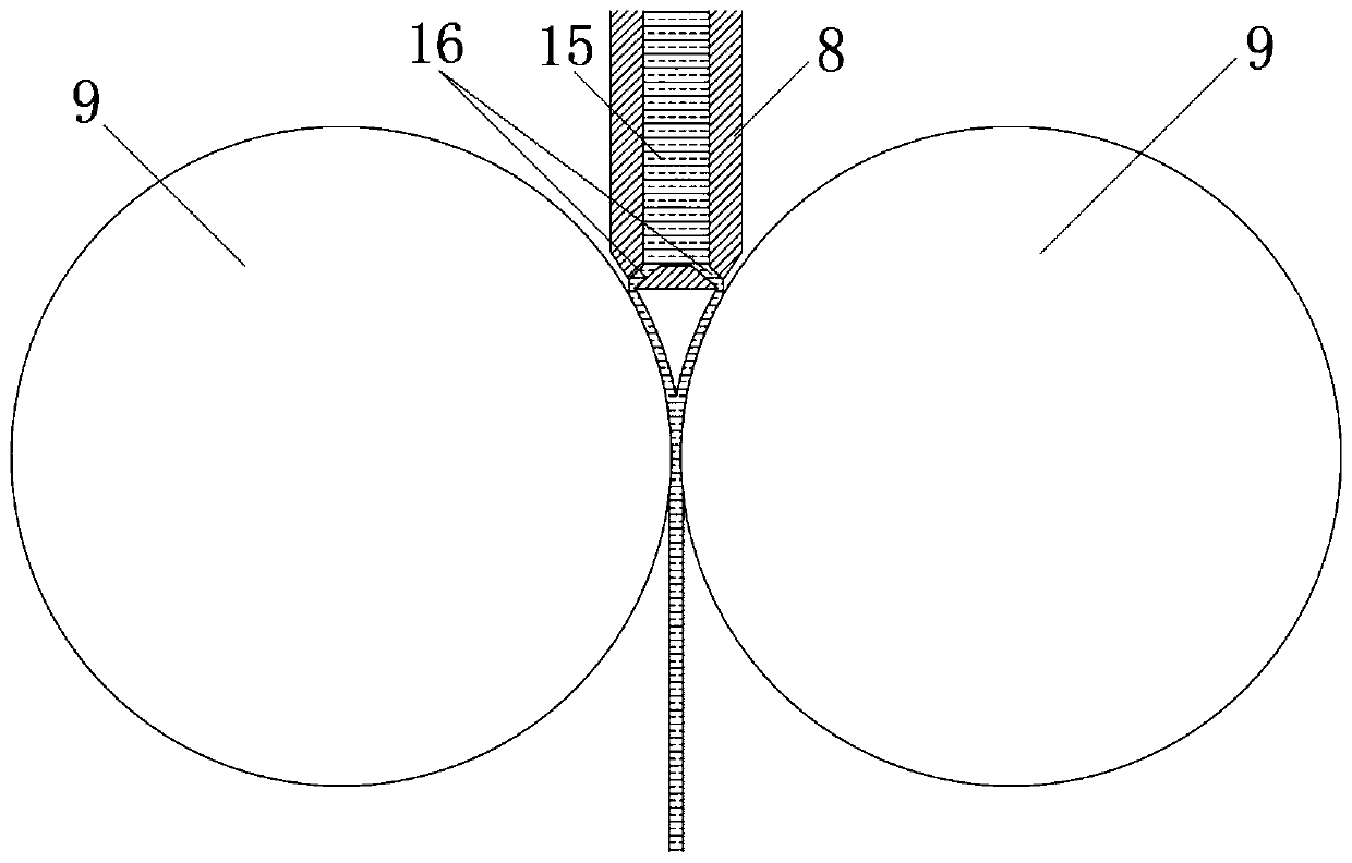 Continuous preparation method for iron base amorphous strips