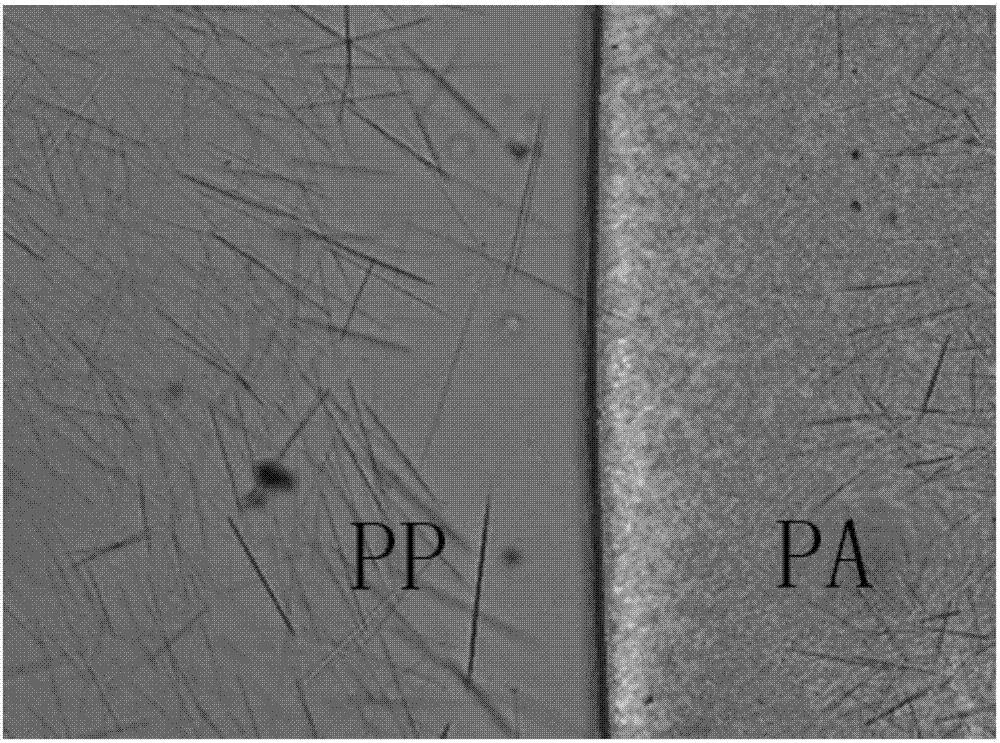 Preparation method of interface interlocked polyphase polypropylene-based polymer blending composite material