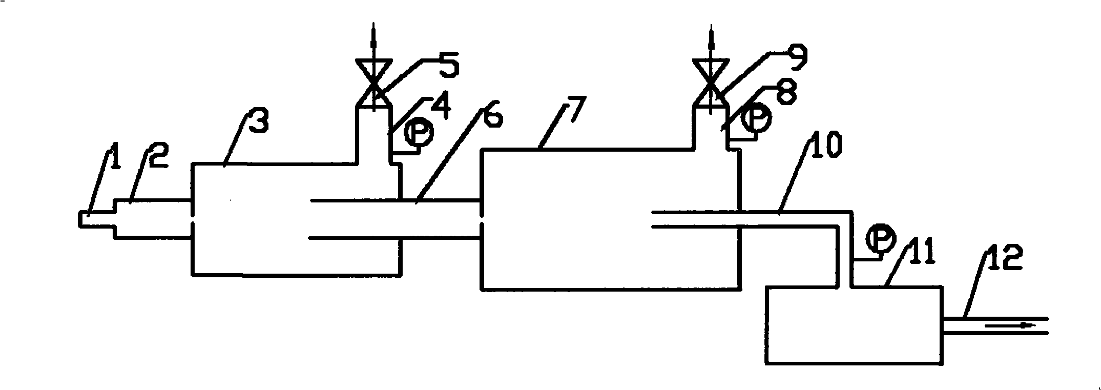 High pressure dust gas sampling and decompression method and apparatus