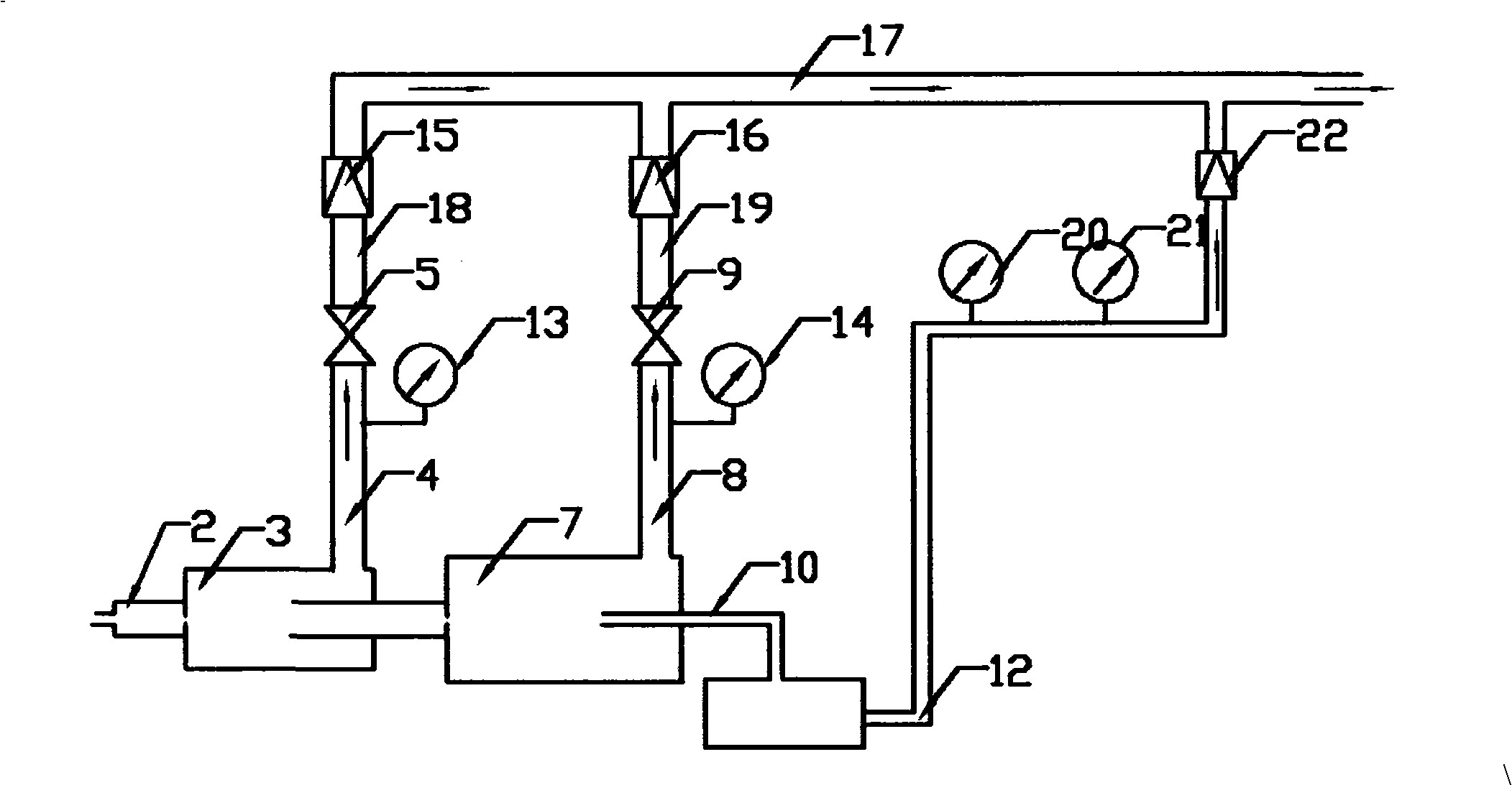 High pressure dust gas sampling and decompression method and apparatus