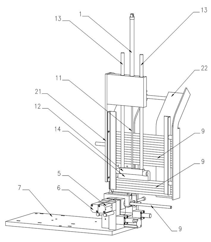 Automatic tube feeding device for hose assembly machine