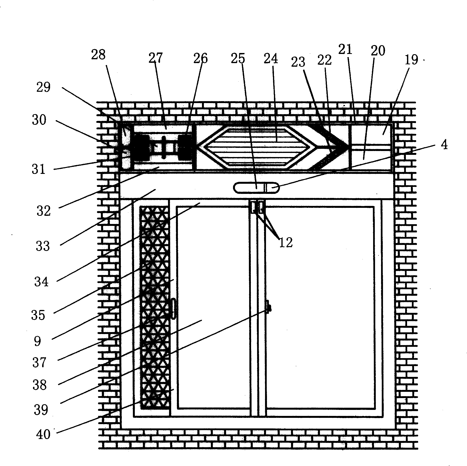 Multifunctional new wind intelligent window