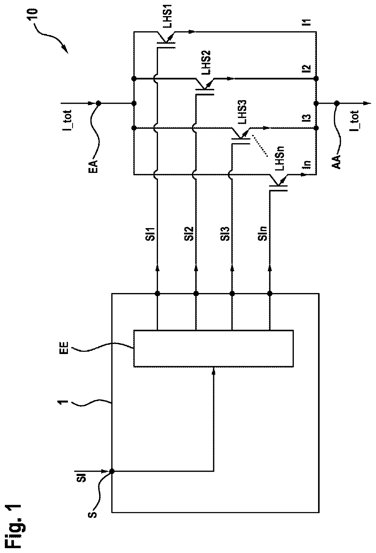 Method and device for controlling power semiconductor switches connected in parallel