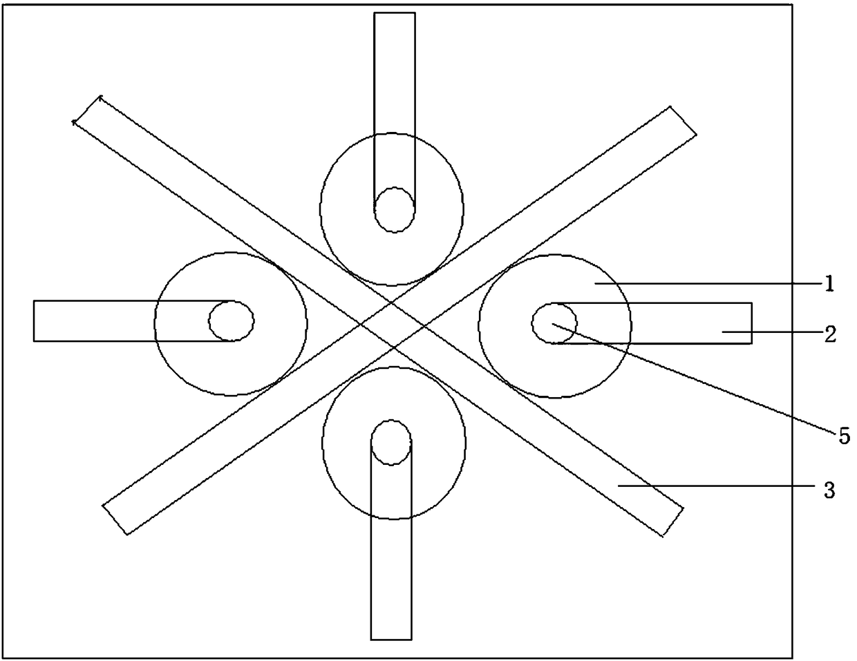 Radian bending method of plate used as vibrator bowl