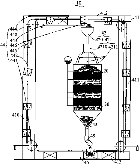 Steel ball dust removal type submerged arc furnace waste heat boiler to prevent steel balls from popping out