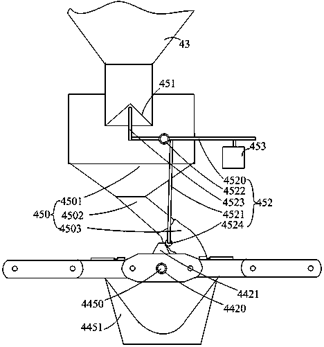 Steel ball dust removal type submerged arc furnace waste heat boiler to prevent steel balls from popping out