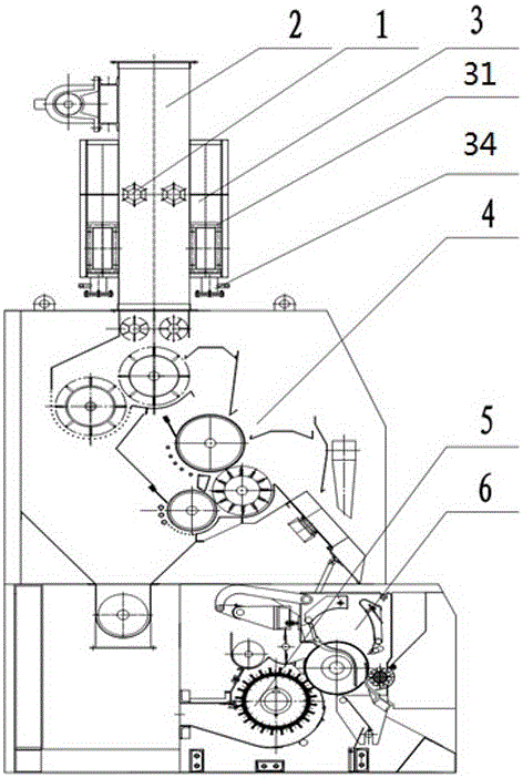 Cotton gin with humidifying function