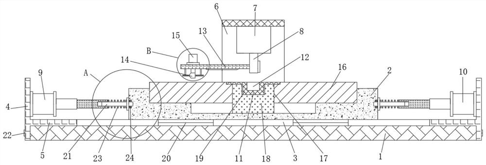 Automobile brake disc cutting precision control mechanism