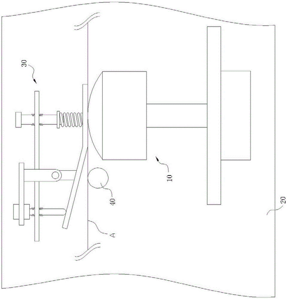 Waxing device capable of making yarn tightly attached to wax block