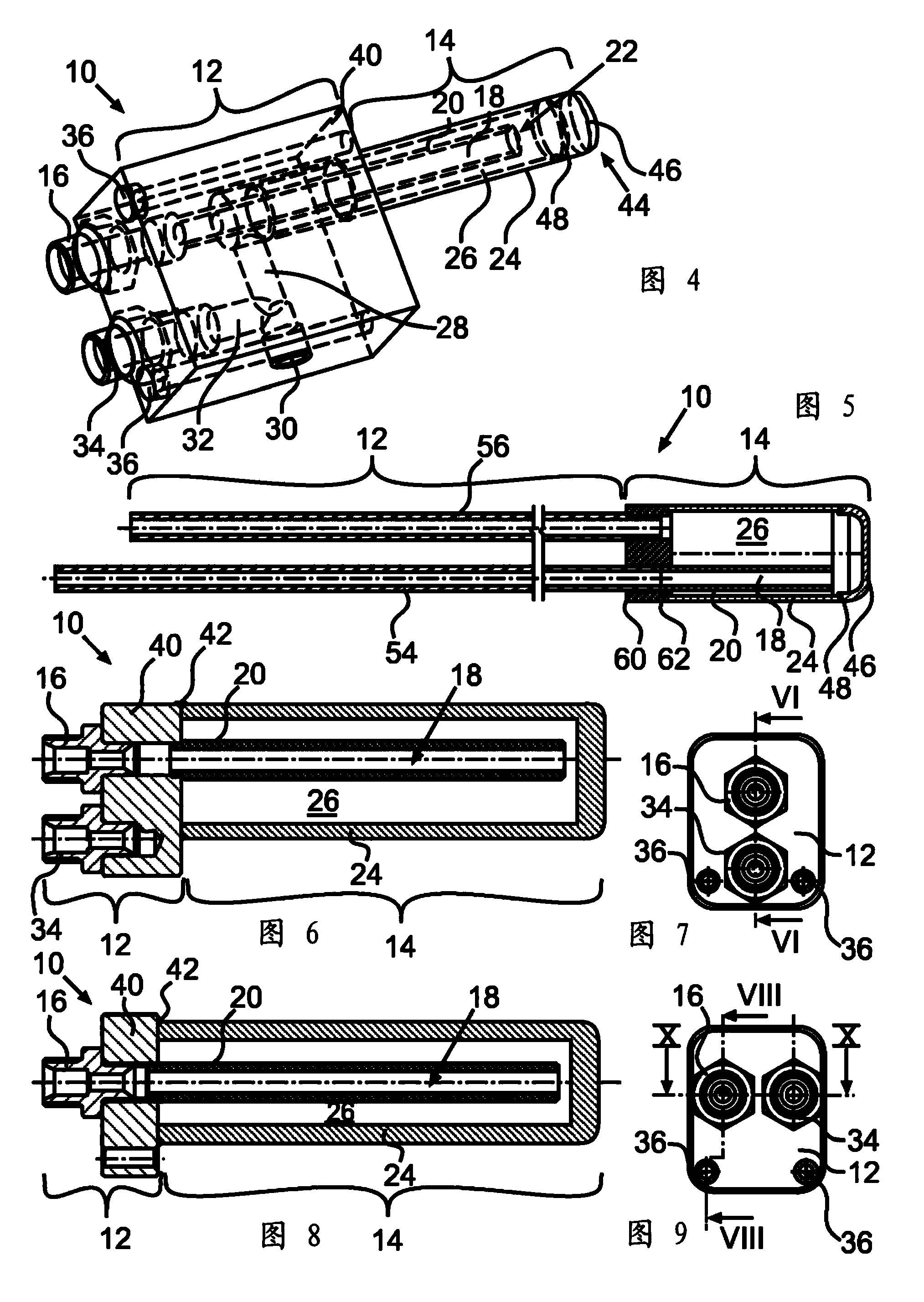 Temperature control device, casting die and method for producing a cast component