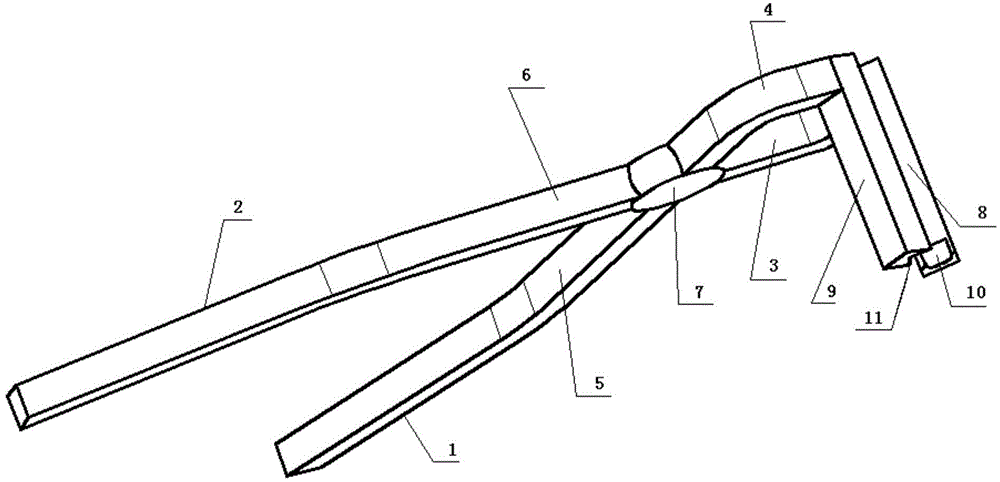 Disassembly and assembly pincers of engine valve lock