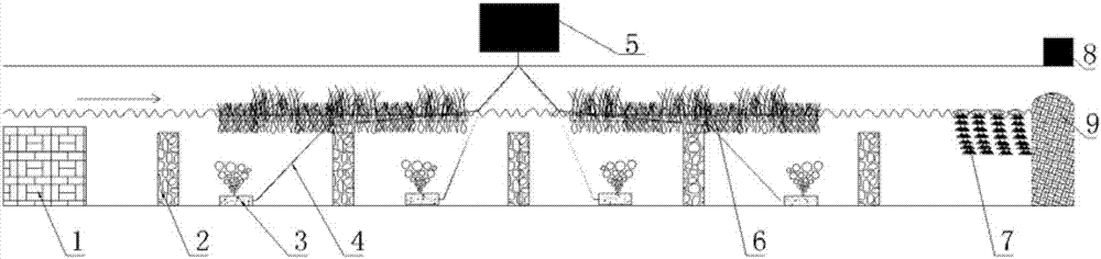 Black-odor river sewage treatment method