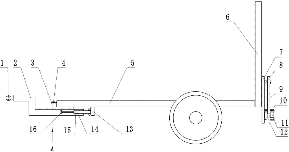 Ultra-wide high-lift synchronous steering insecticide spraying machine rack