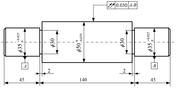 Digital evaluation method for public reference radial total run-out error