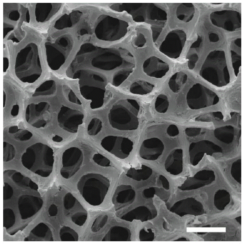 Method for preparing directly soaking reaction type foamed nickel-graphene three-dimensional porous electrode