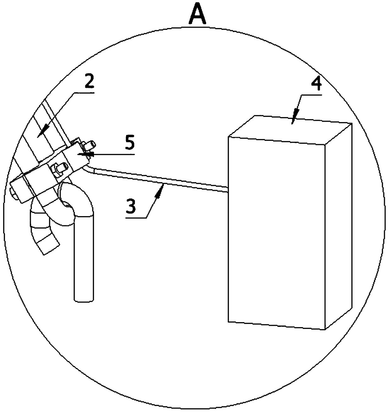 Rollover prevention device for electric pole