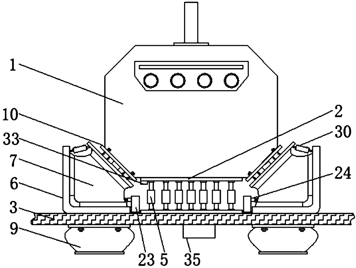 System used for optimizing vibrating characteristic of engine of commercial vehicle