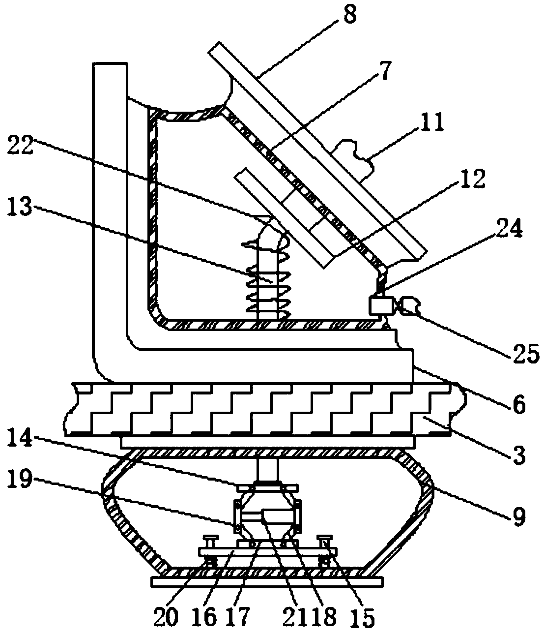 System used for optimizing vibrating characteristic of engine of commercial vehicle