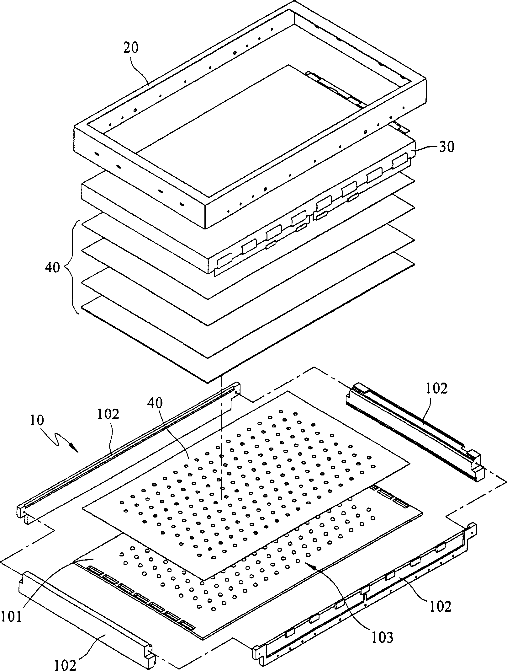 Direct type back light module