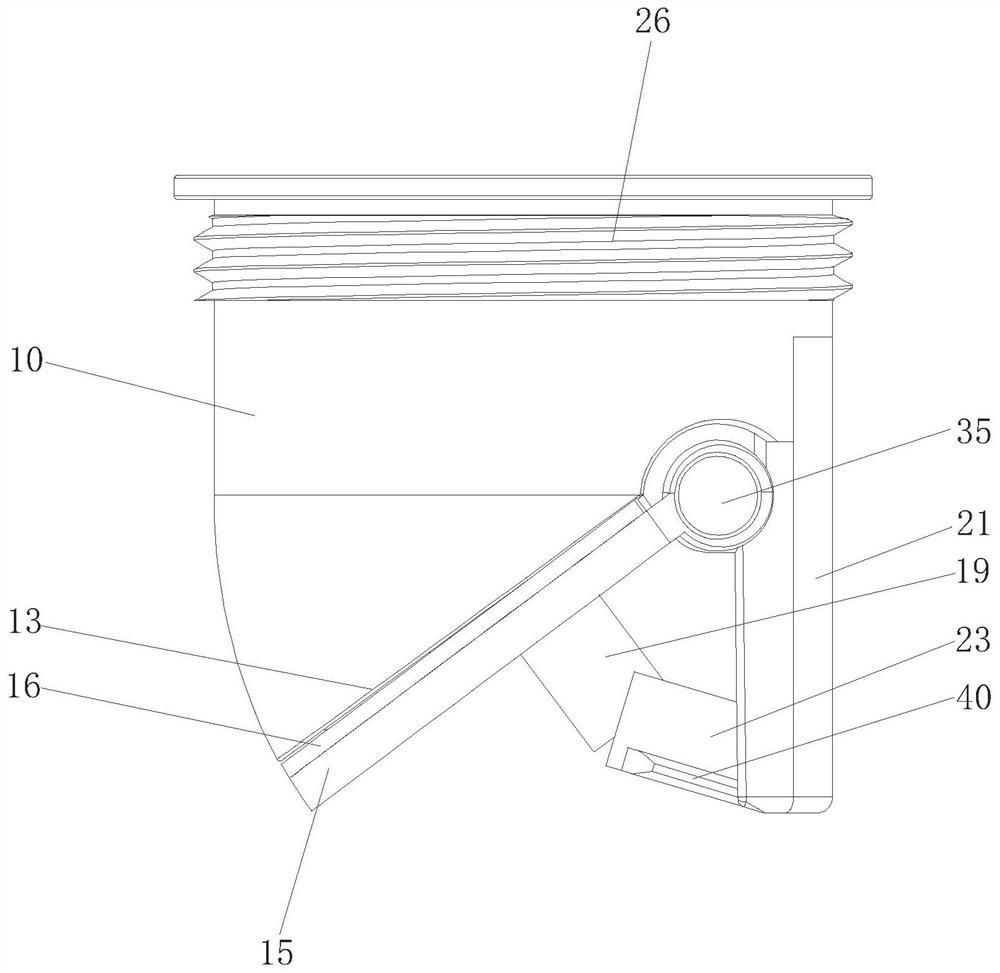 Magnetic mutual inductance direct-drainage odor-resistant floor drain core