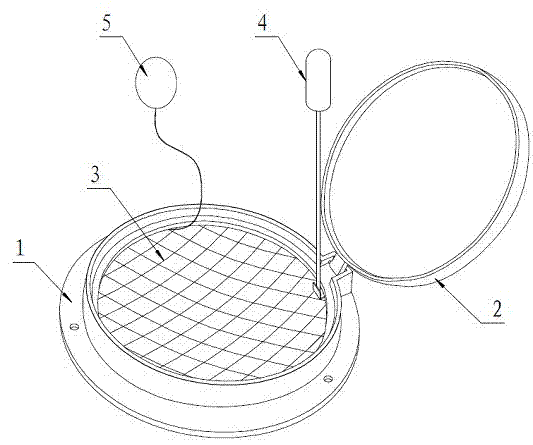 Well cover with open protecting and warning function