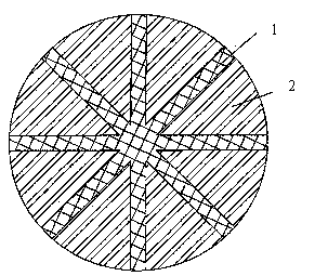 Preparation method of ultrafine composite fiber with high wet transmitting performance