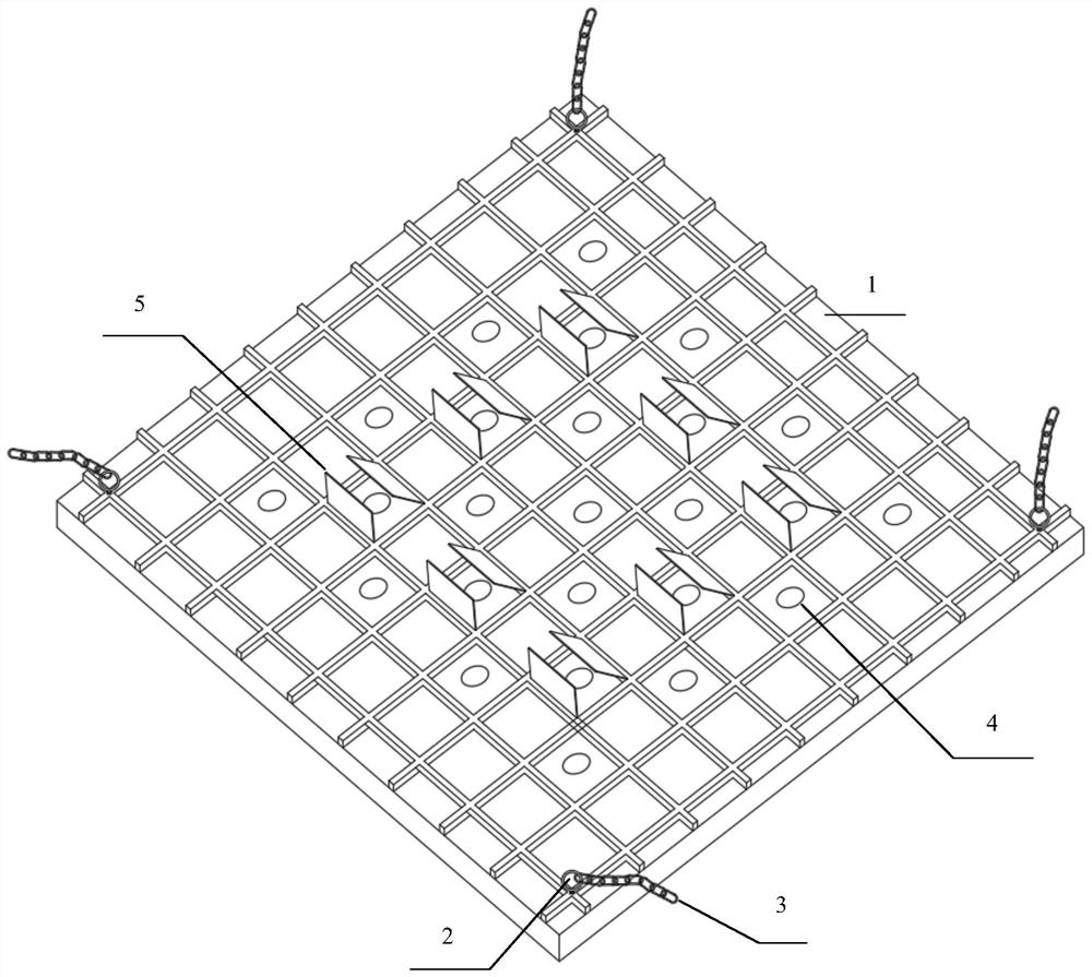 Heaving plate device for restraining flutter of bridge