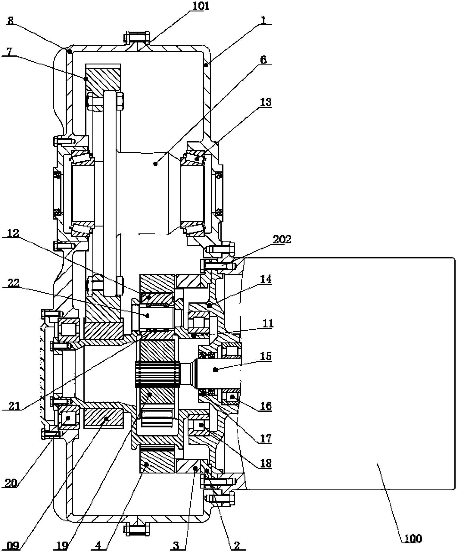 Electric vehicle transmission system