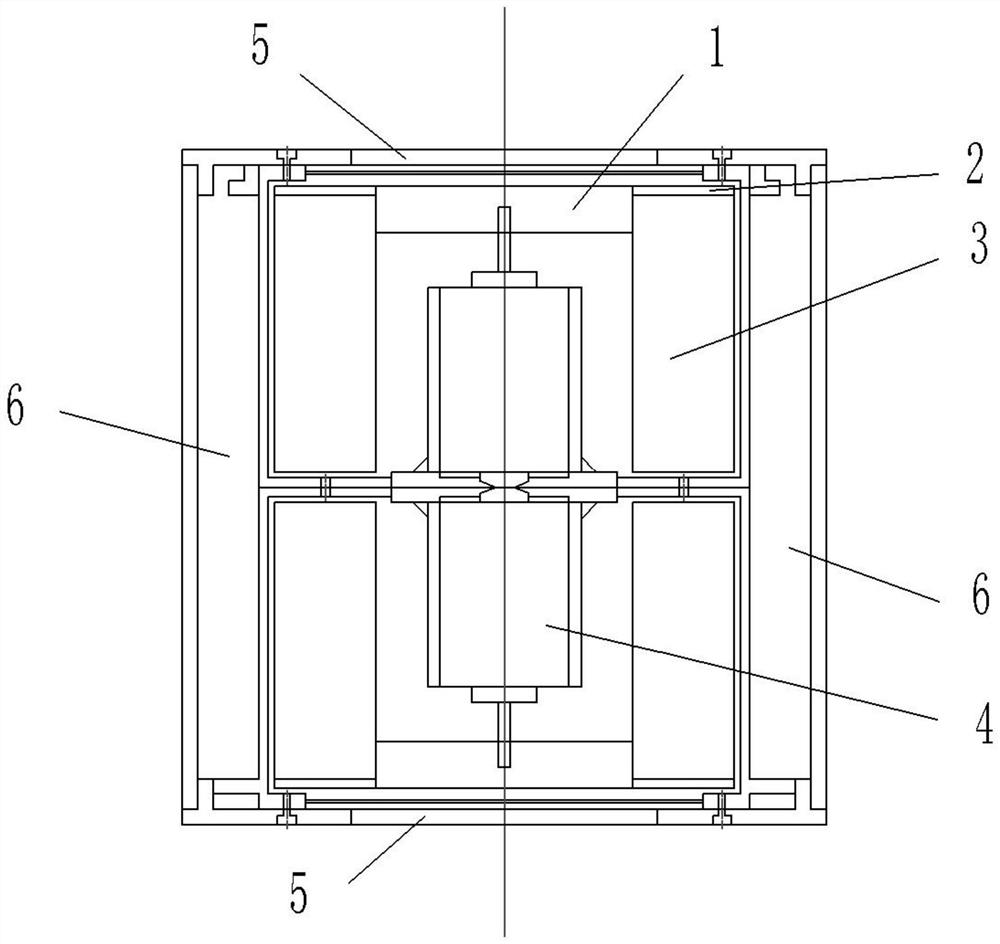 Centrifugal contra-rotating air pump with two ends axially feeding air