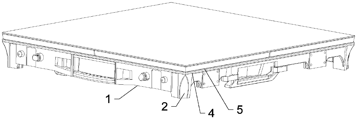 Seamless display screen positioning structure and seamless display screen positioning assembly