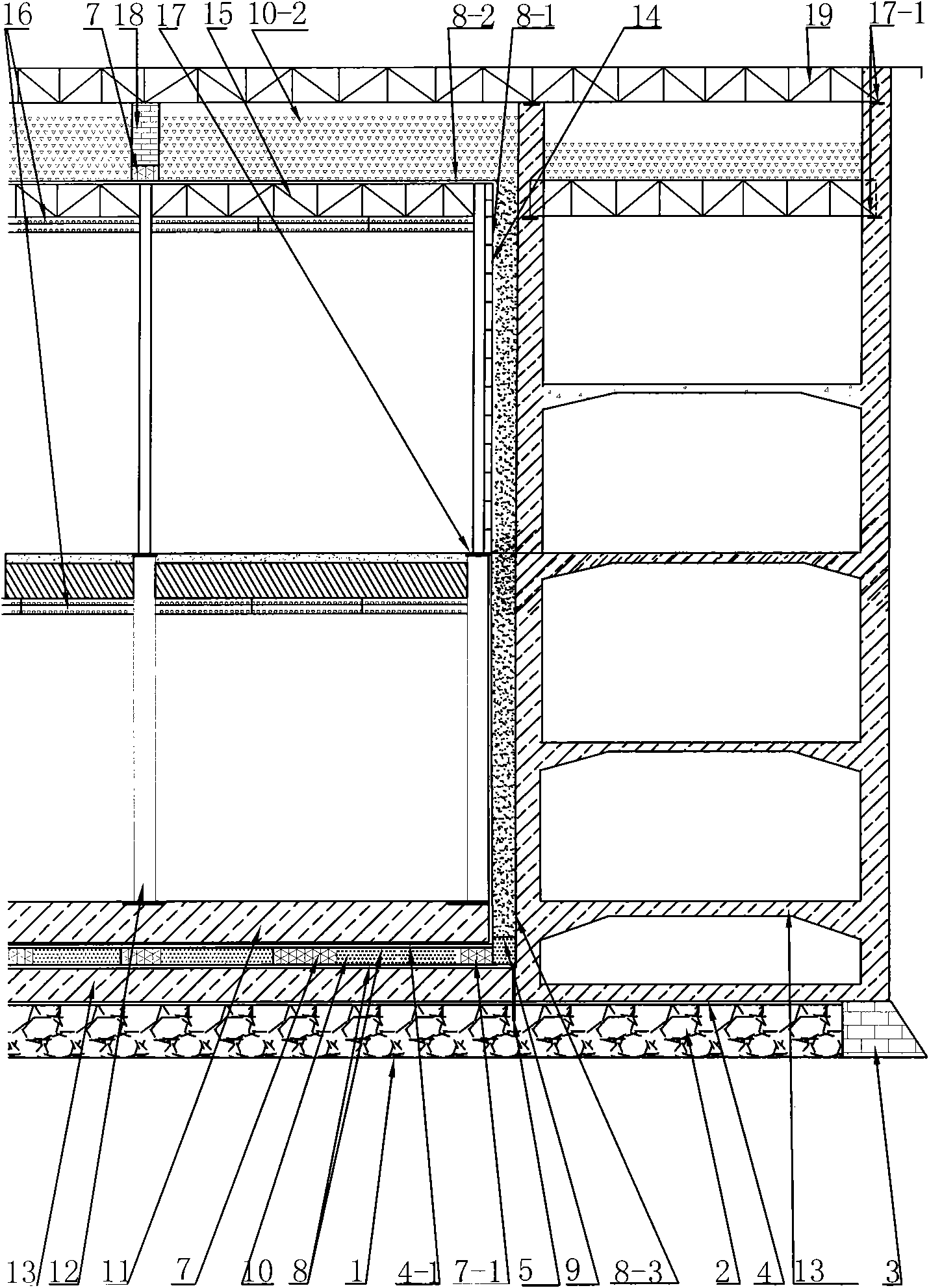 Electricity-saving economical double-layer civil-engineering novel refrigeration house